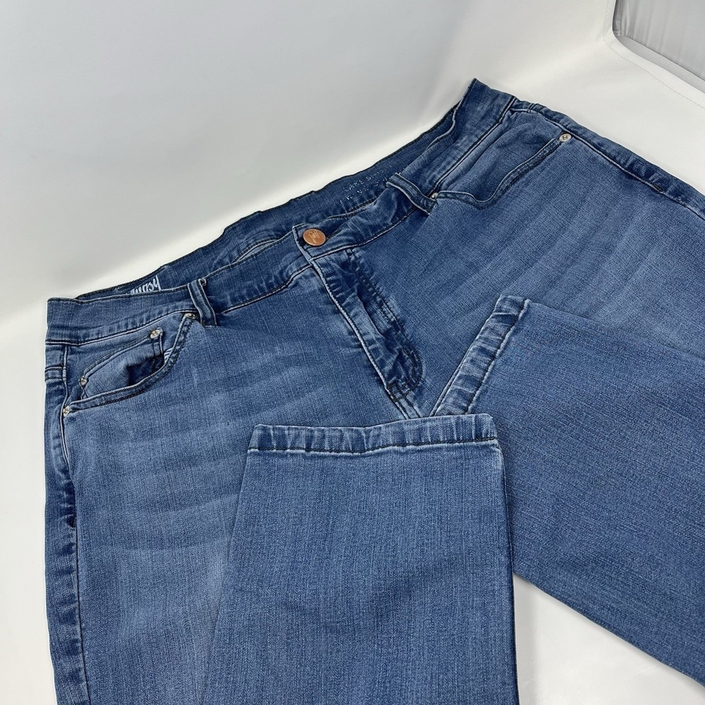 Mugsy Jeans Mens Lake Shores Stretch Denim Pants Light Medium Wash 36x32